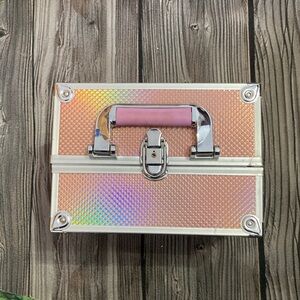 Holographic Pink Makeup Storage Box